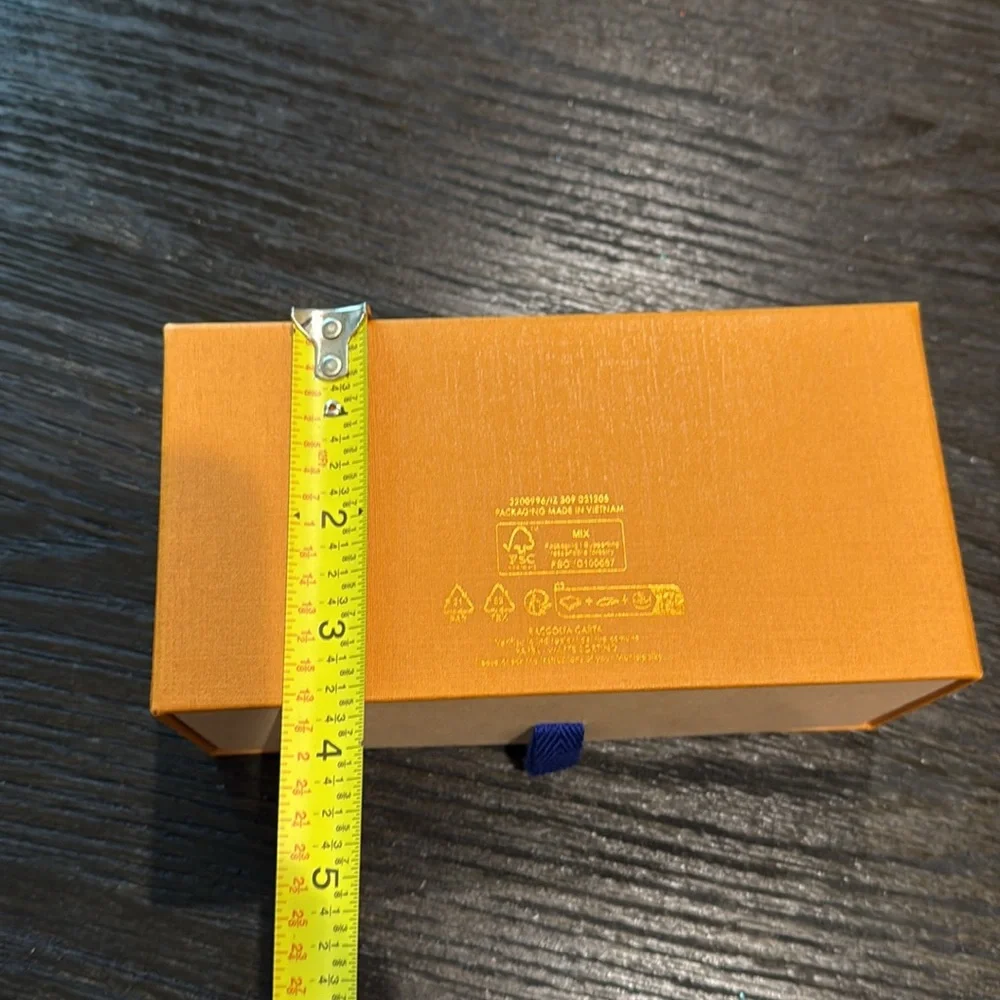 Louis Vuitton Vibrant Orange Box with Blue Accent